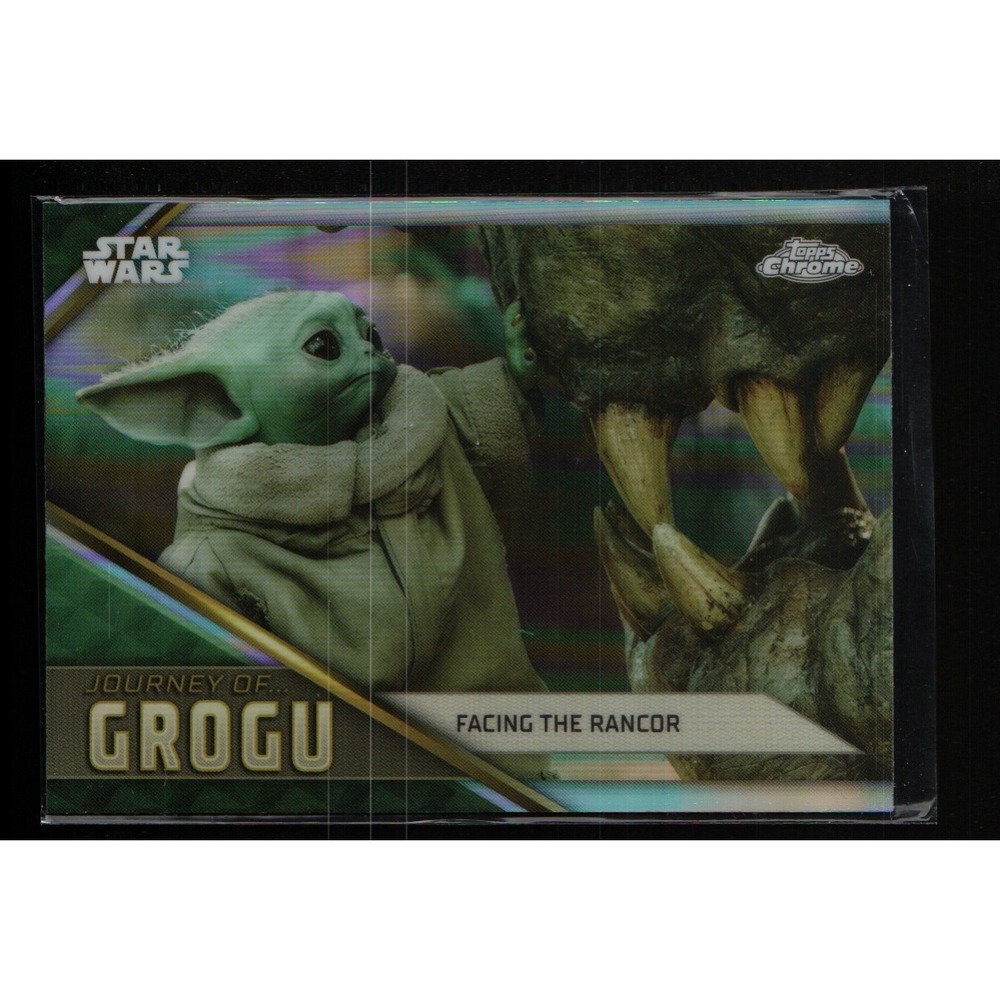 2023 Topps Chrome Star Wars Journey of Grogu Slaying the Mudhorn #JG-3 Insert